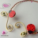 Collier fantaisie enfant "Coccinelle"