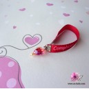 Bracelet enfant en ruban avec coeur