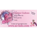Ch&egrave;que cadeau d'une valeur de 30e