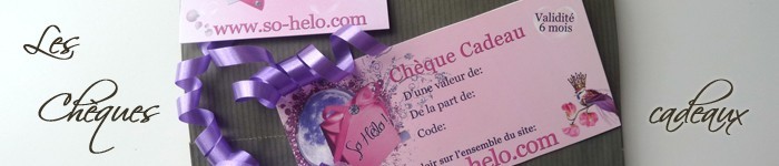 Ch&egrave;ques cadeaux 