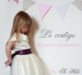 boutique de bijoux et accessoires pour le cortège fille et garçon