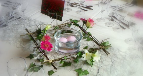 centre de table mariage bucolique