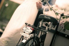 pancarte just married so helo vélo rétro