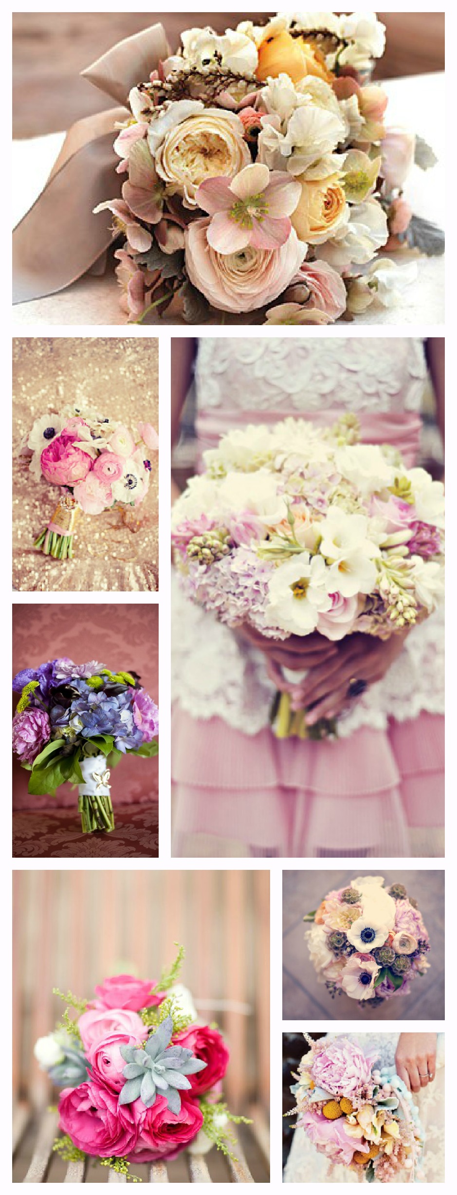 Jolis bouquets de mariées originaux, colorés et romantiques