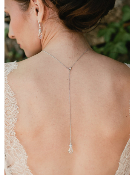 Bijou de dos "Amendine" pour votre collier de mariée