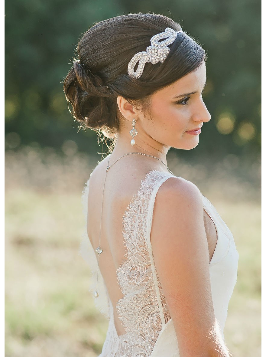 Bijou de dos "Garance" pour votre collier de mariée - So Hélo