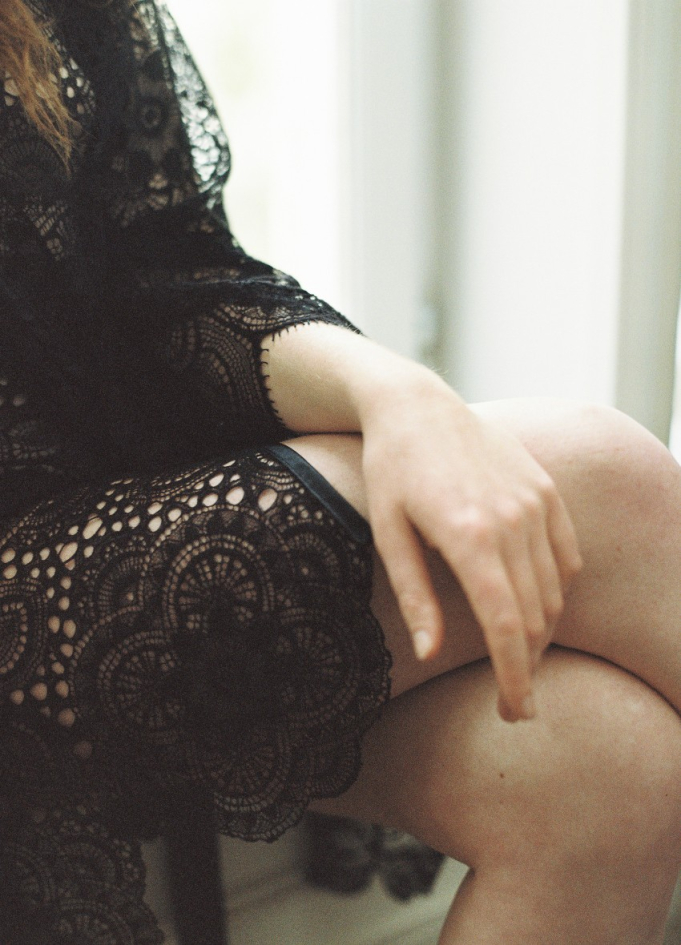 "Zinnia" Déshabillé en dentelle...