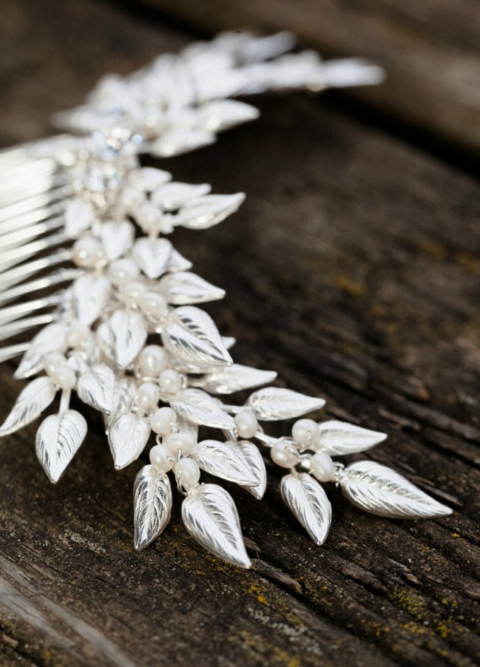 Peigne de mariée "Louison" avec...