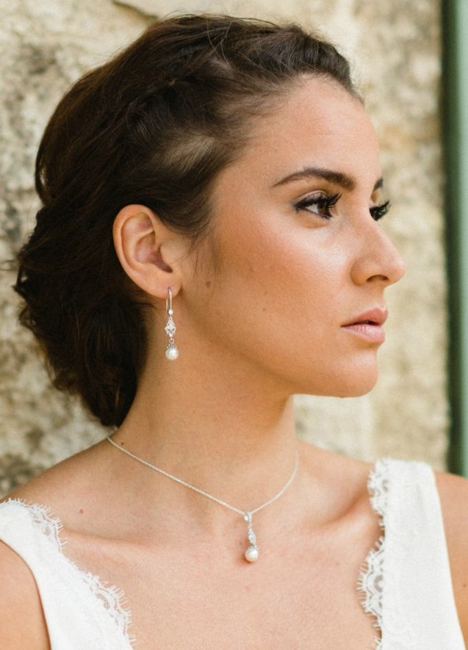 Boucles d'oreilles mariée "Clélie"... Boucles d'oreilles mariée "Clélie"...