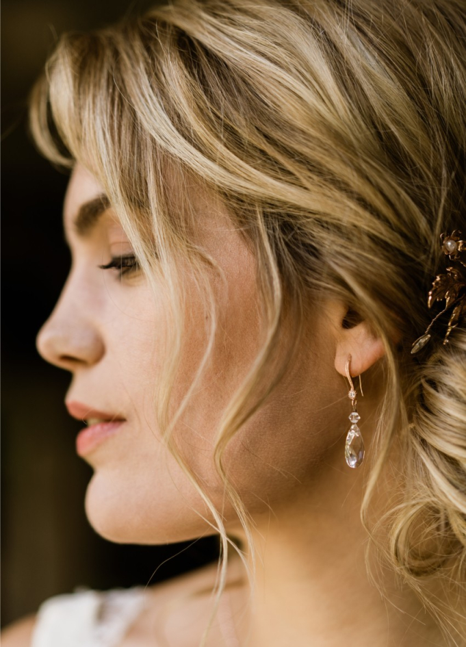 Boucles d'oreilles mariée "Sixtine"...