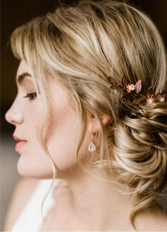 Boucles d'oreilles mariée "Victoria"...