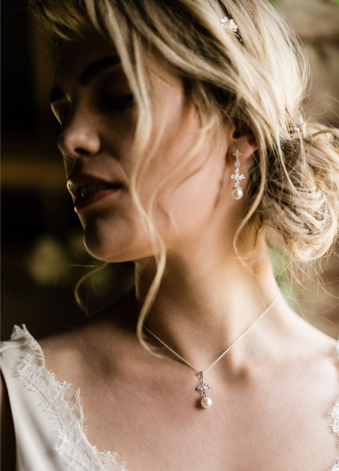 Boucles d'oreilles mariée "Mila"...