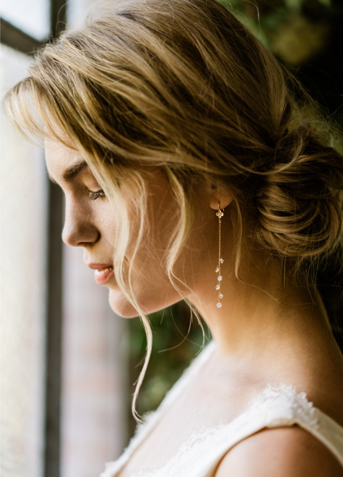 Boucles d'oreilles mariée "Lily"...