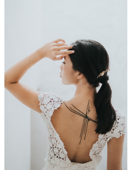 Bracelet mariage "Renesmée" au charme rétro