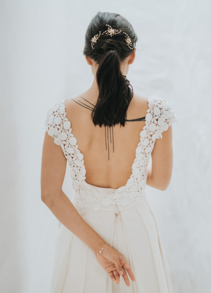 Bracelet mariage "Renesmée" au charme...