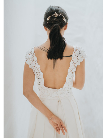 Bracelet mariage "Renesmée" au charme rétro