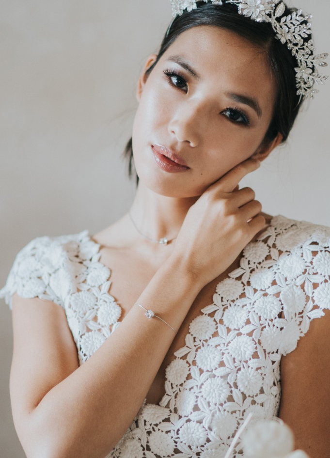 Bracelet mariage "Zélie" avec... Bracelet mariage "Zélie" avec...