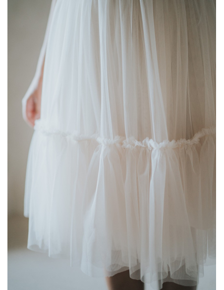 Jupe en tulle souple bohème à volants