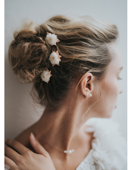 Trio de pics à chignon "Célestine" pour votre chignon de mariée