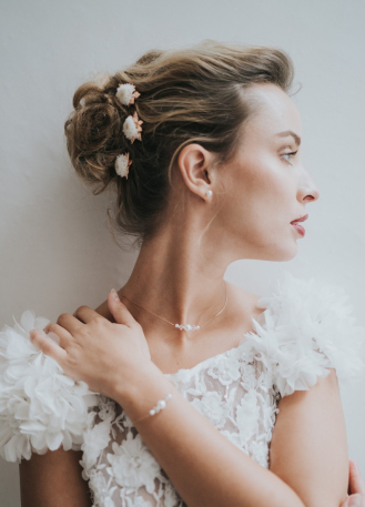 Trio de pics à chignon "Célestine" pour votre chignon de... 2