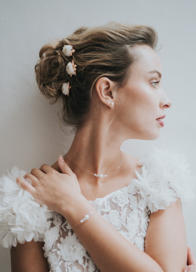 Trio de pics à chignon "Célestine"...