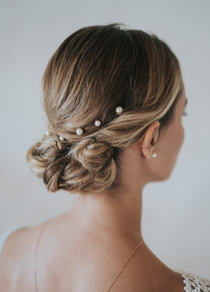 Lot de 5 Pics à chignon "Perles" pour votre chignon de mariée