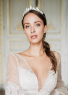 "Lison" Collier de mariée pour robe dos nu avec cristaux
