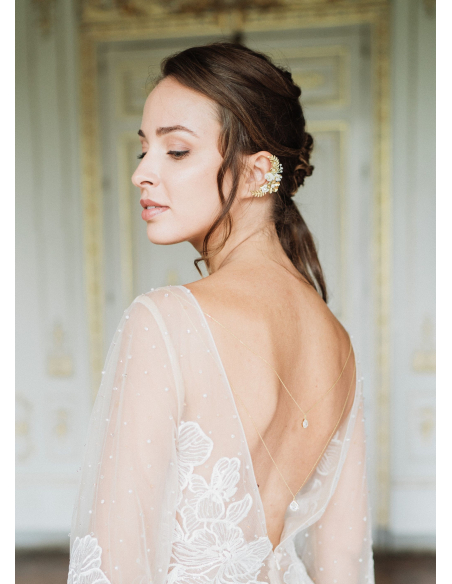 "Ernestine" Bijou de dos amovible chic pour robe dos nu