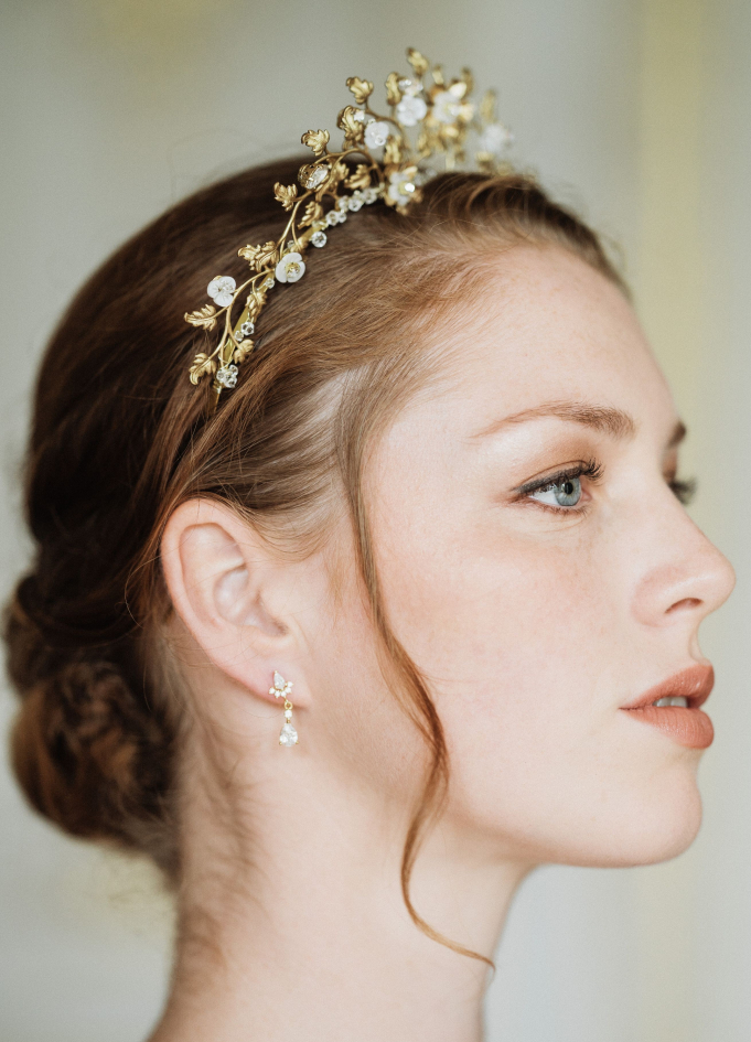 Couronne diadème mariage "Diana" avec... Couronne diadème mariage "Diana" avec...