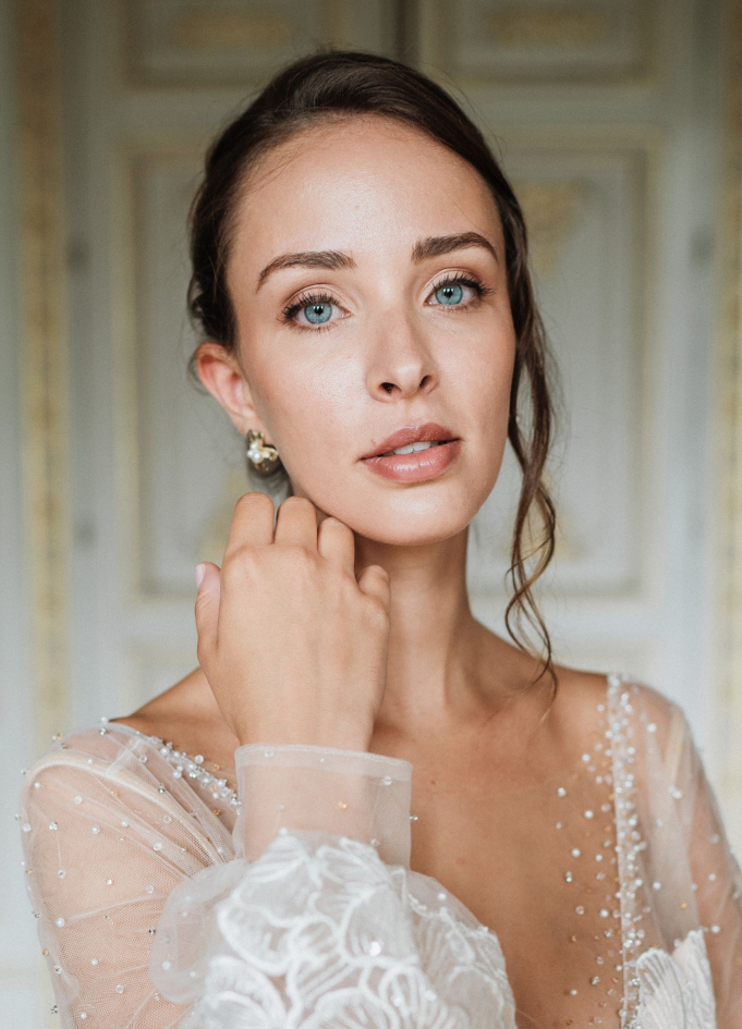 Boucles d'oreilles mariée fleuries... Boucles d'oreilles mariée fleuries...