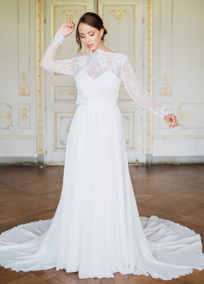 Jupe mousseline blanche sale