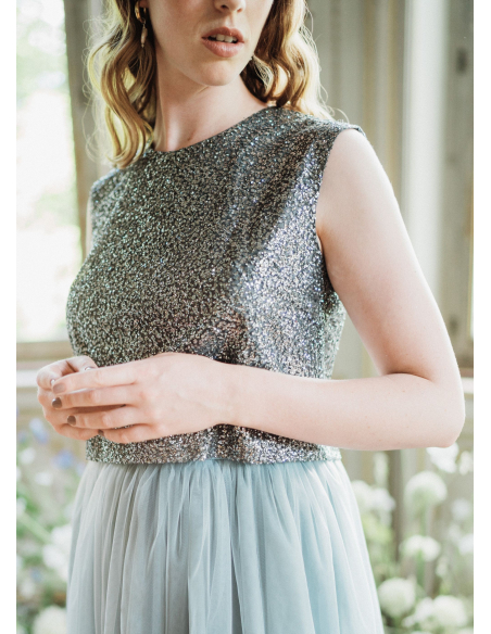 "Courtney" débardeur à paillettes