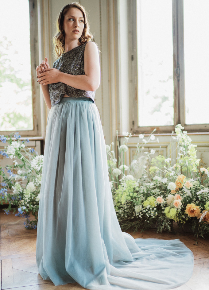 "Courtney" débardeur à paillettes