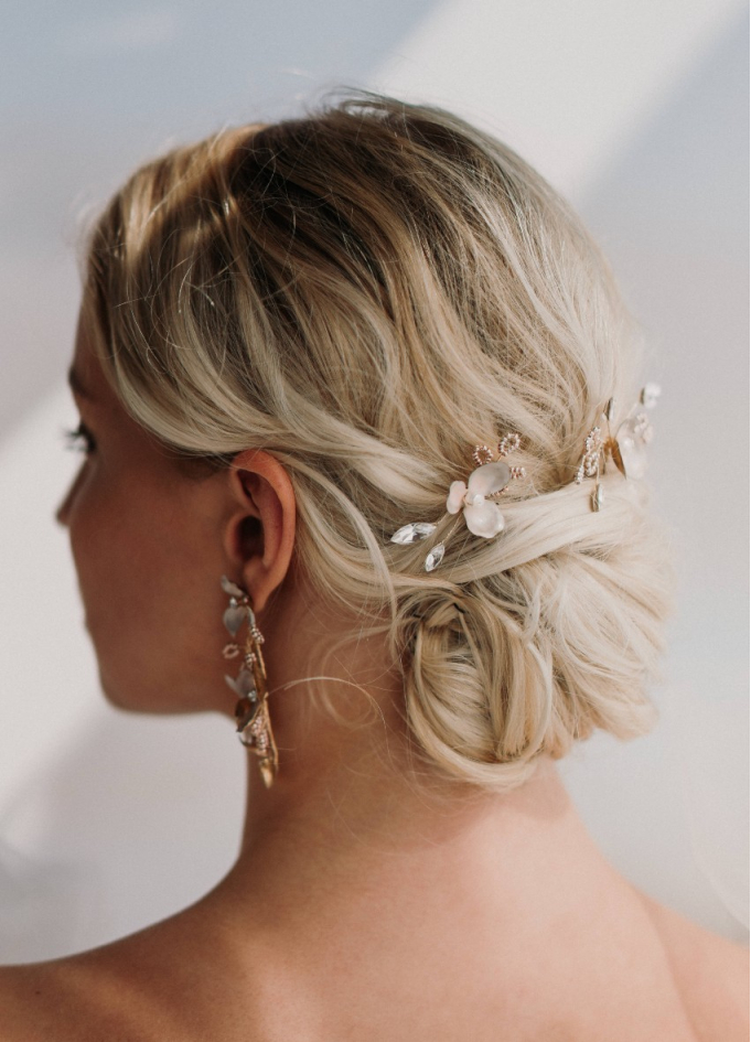 Trio de pics à chignon "Iris" pour...