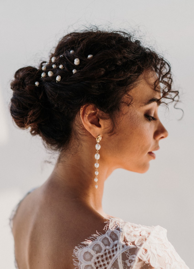 Pics perles "Danaé" pour votre chignon de mariée