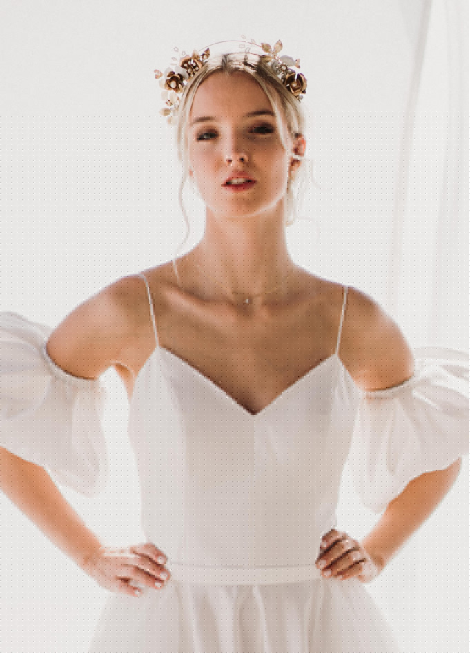 Couronne coiffure mariage "Daphné"...