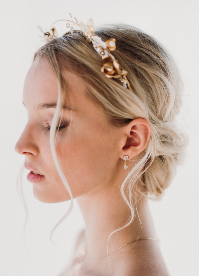 Couronne coiffure mariage "Daphné"...