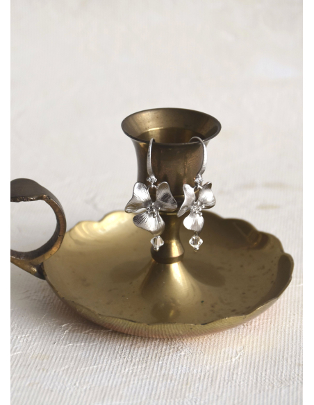 Boucles d'oreilles cadeau témoin mariage