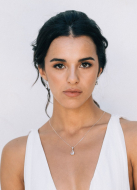 Collier de mariée "Suzon" avec bijou robe dos nu