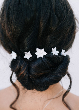 Lot de pics "Suzon" pour votre chignon de mariée 2