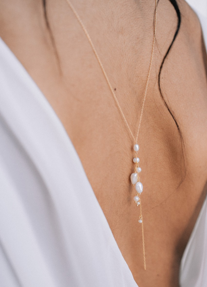 "Thais" Collier de mariée perlé avec... "Thais" Collier de mariée perlé avec...