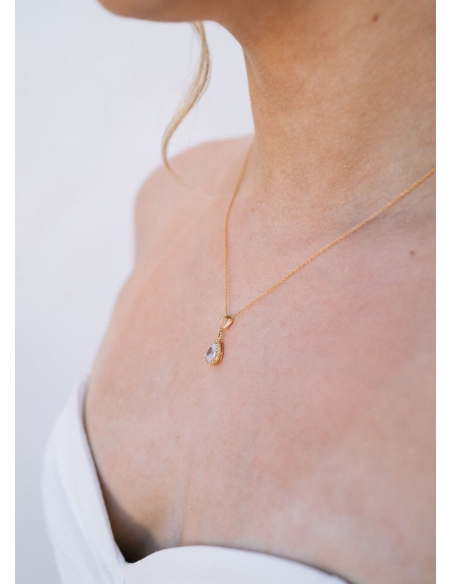 "Soline" Collier de dos au charme chic pour robe mariée dos nu