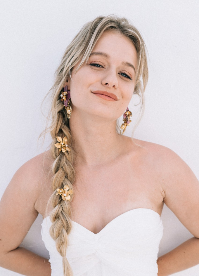 Pics chignon mariée "Giulia" avec...