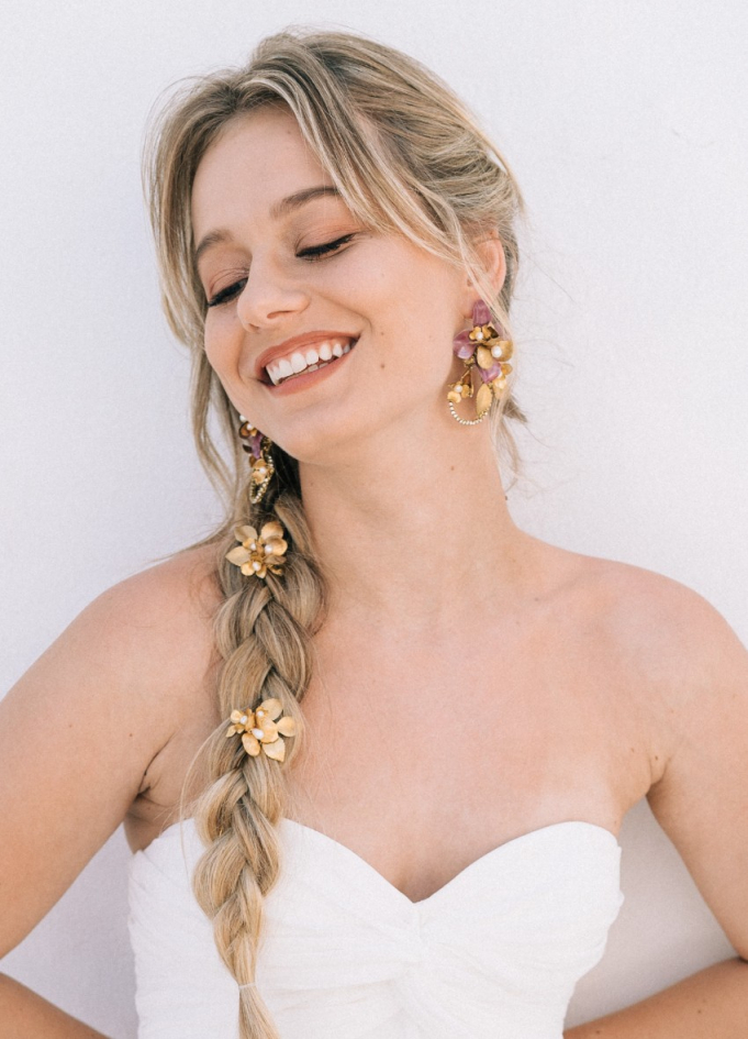 Pics chignon mariée "Giulia" avec...