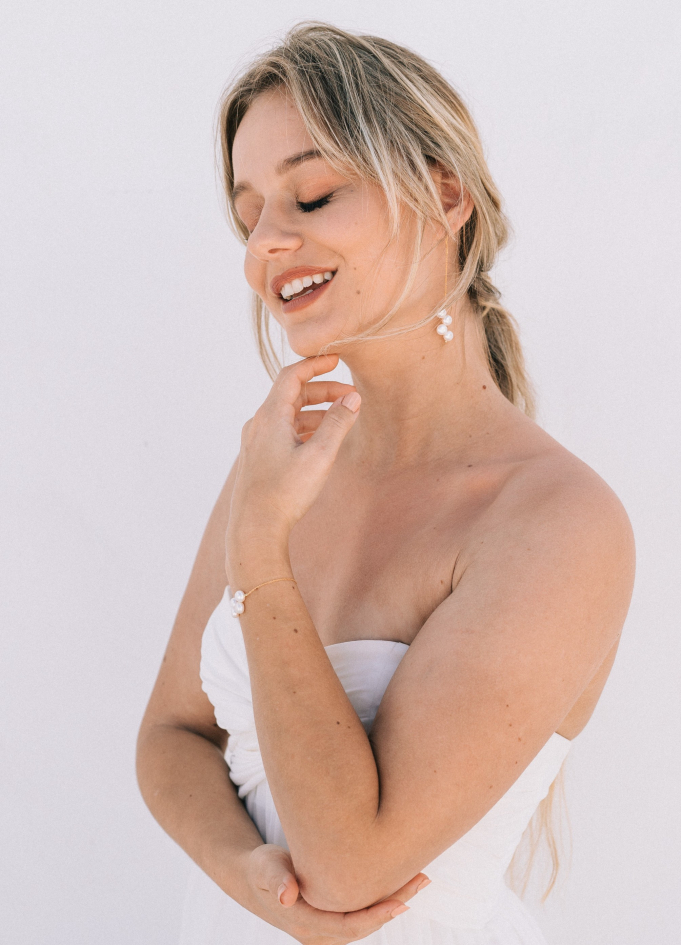 Boucles d'oreilles mariée "océane"...