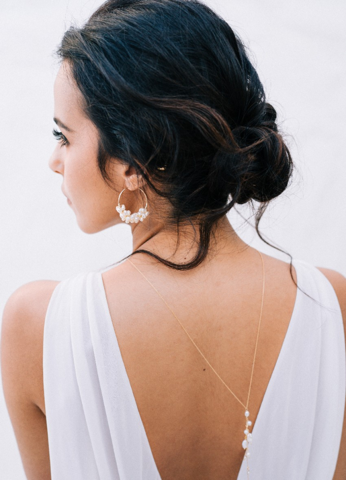 Boucles d'oreilles mariée "Alya"...