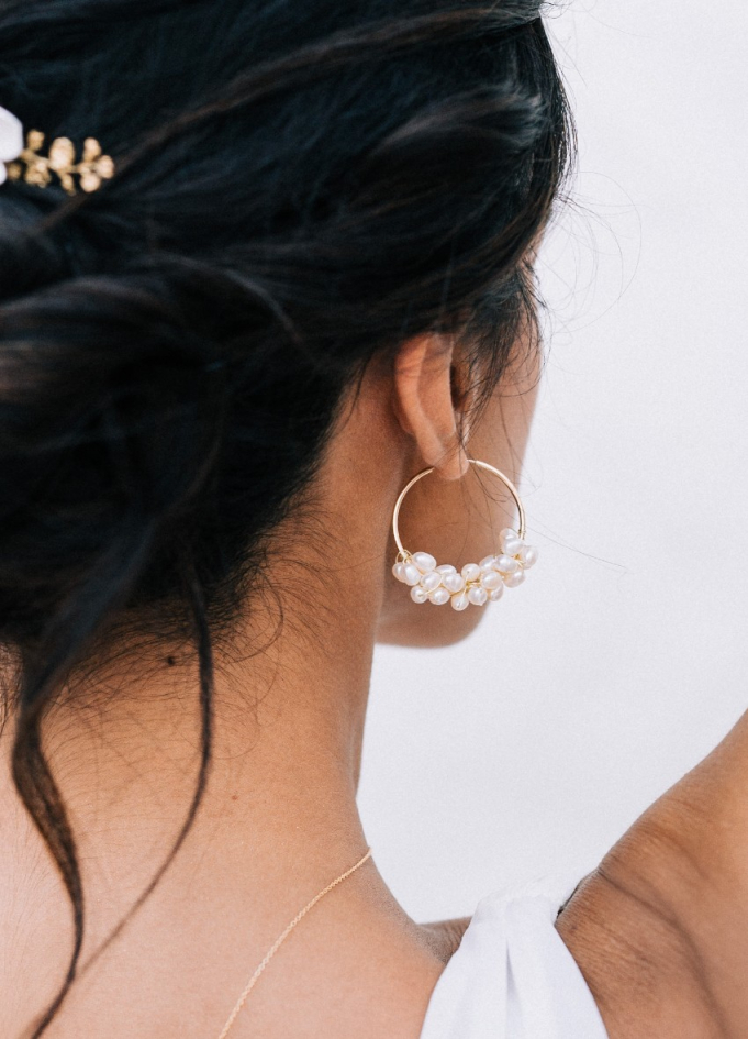 Boucles d'oreilles mariée "Alya"...