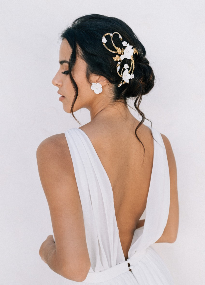 Ornement de cheveux mariée "Sidonie"...