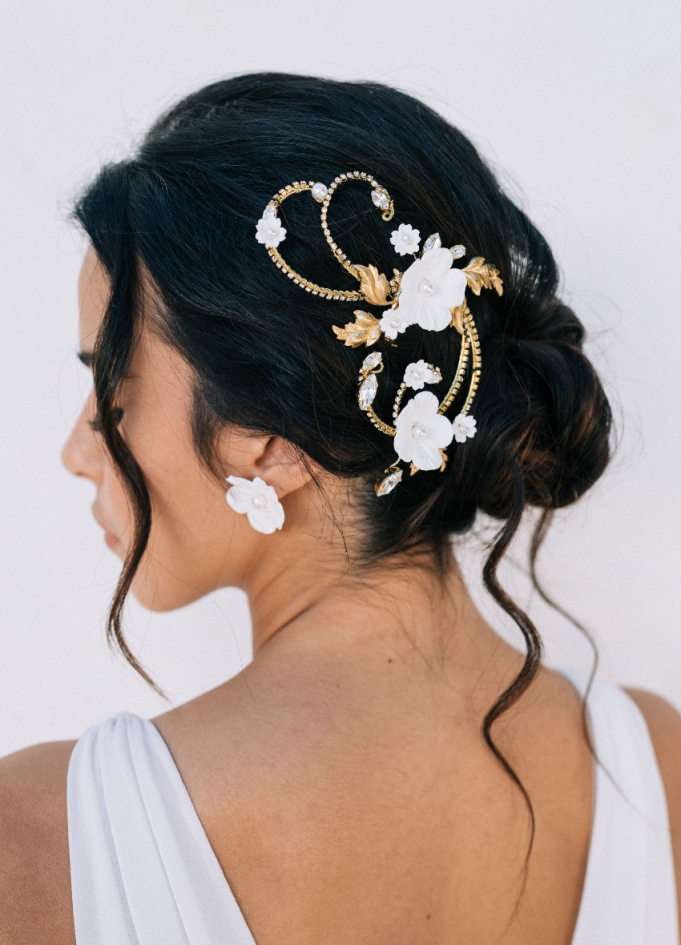 Ornement de cheveux mariée "Sidonie"...