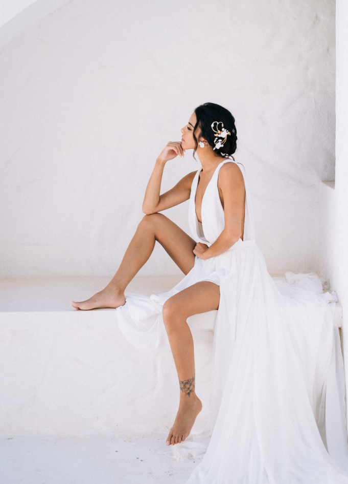 Ornement de cheveux mariée "Sidonie"...